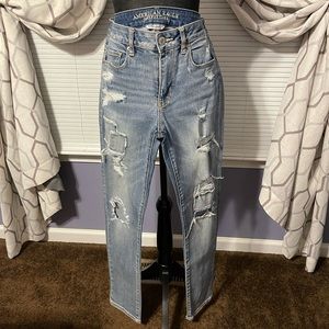 American Eagle destroyed Stretch Denim